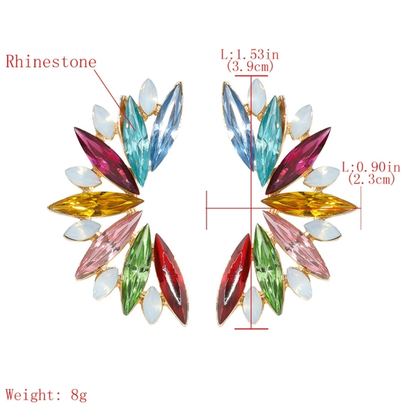 Elegant Full color earrings - Picture 6 of 7